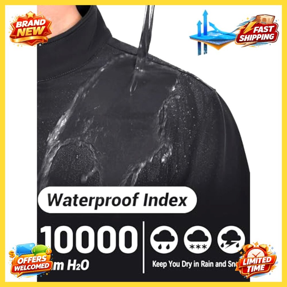 Men's Lightweight Softshell Jacket Waterproof Fle… - image 2